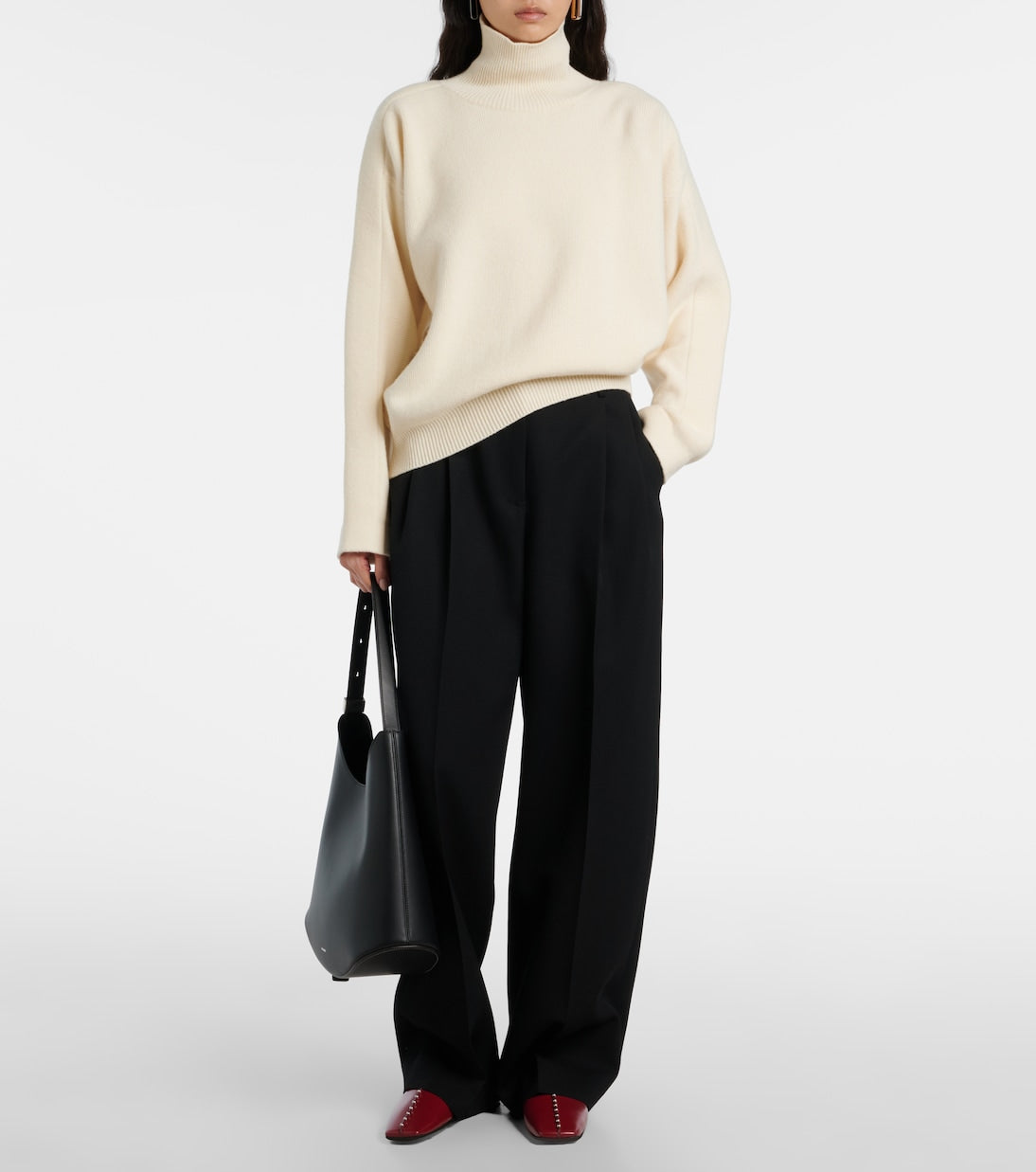 Jil Sander - Embellished leather ballet flats