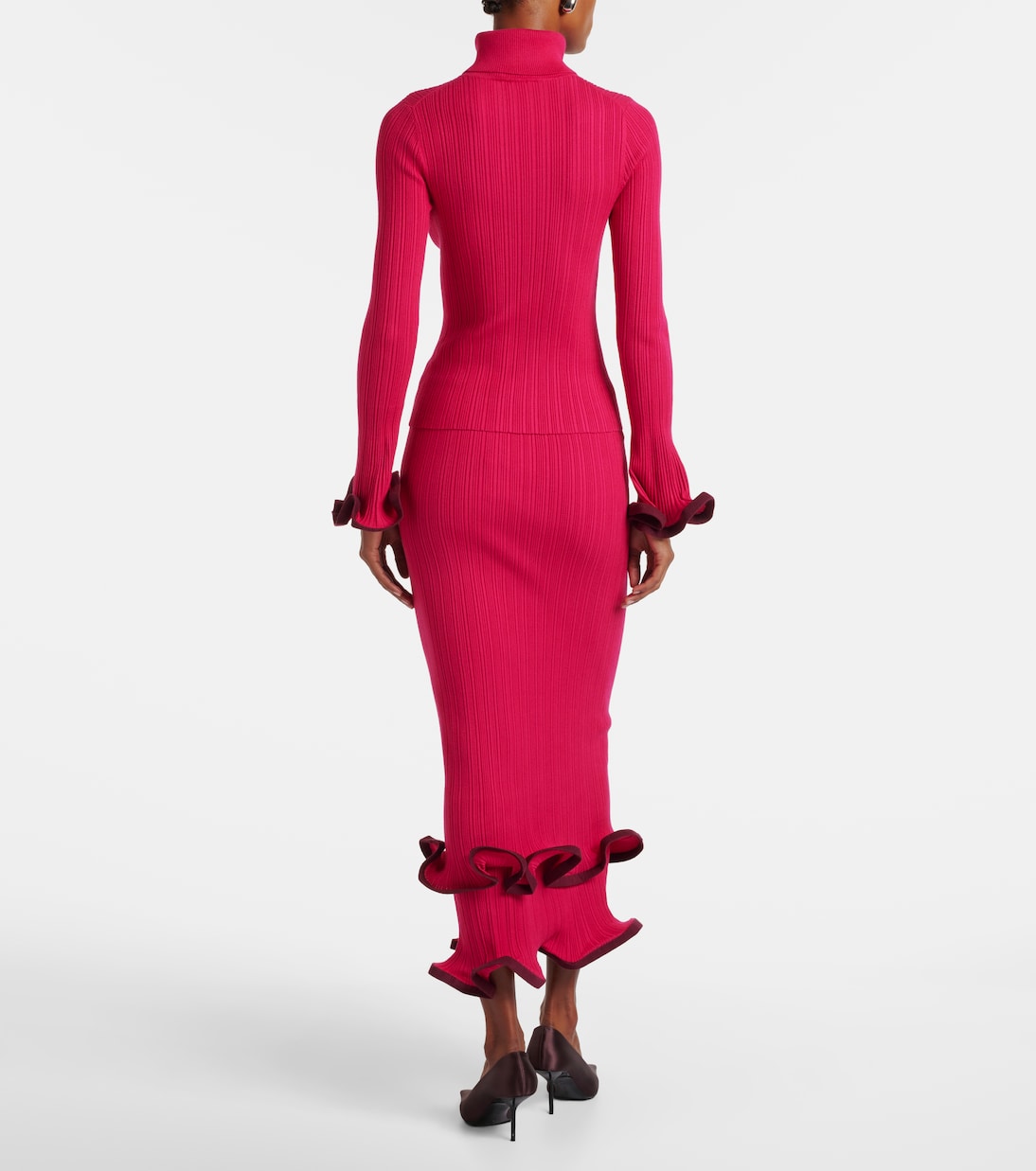 Simkhai - Millie ruffled midi skirt