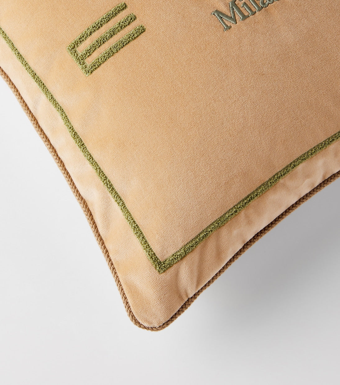 Etro - Sponge logo cotton and wool cushion