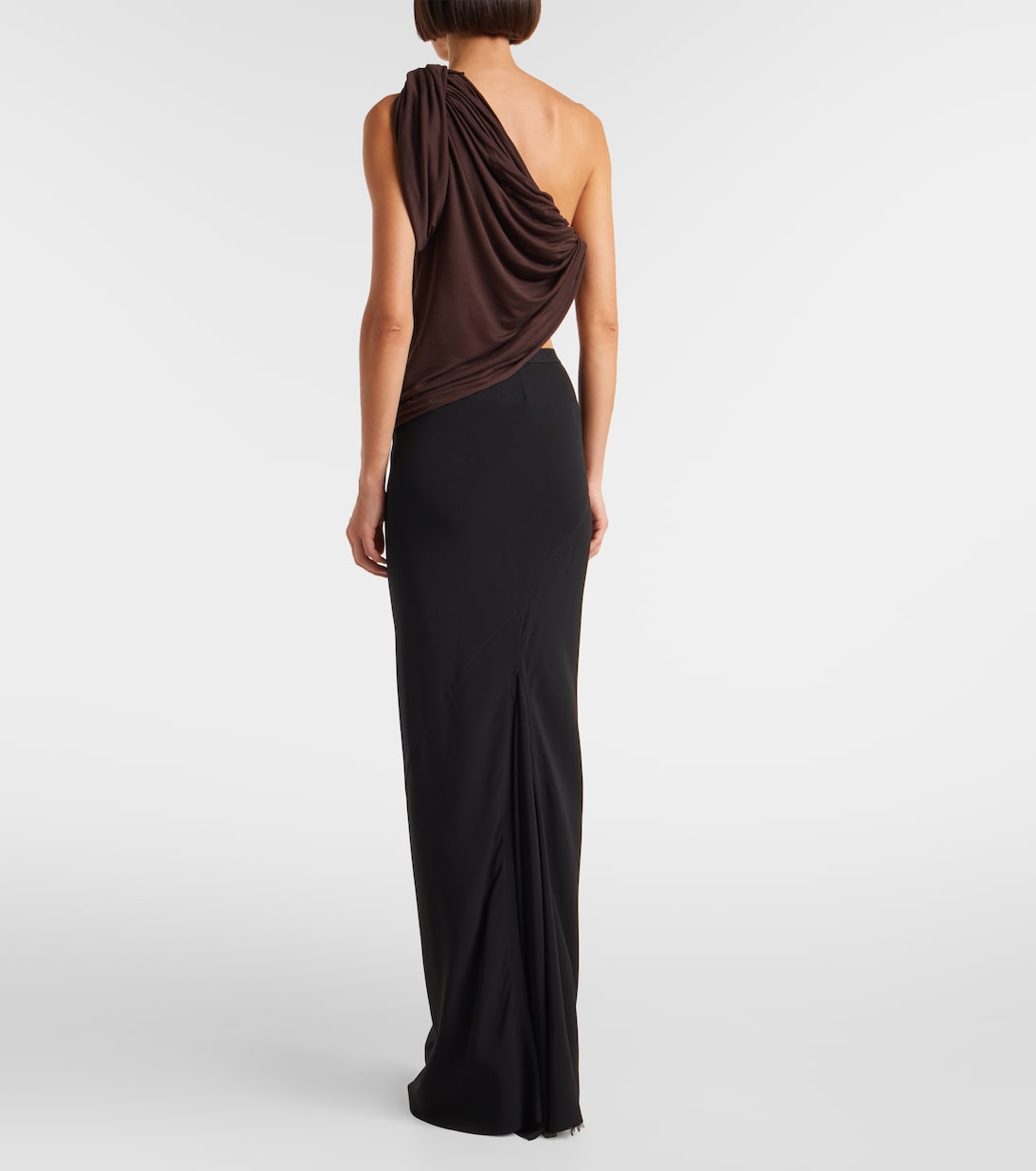 Rick Owens - Draped knitted one-shoulder top