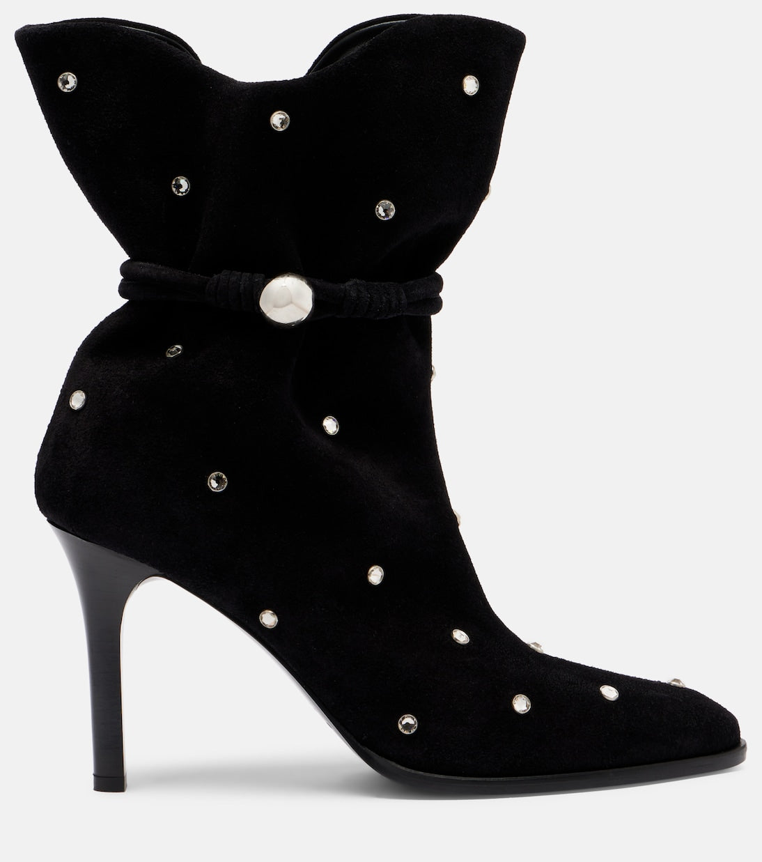 Isabel Marant - Lolya 90 embellished suede ankle boots