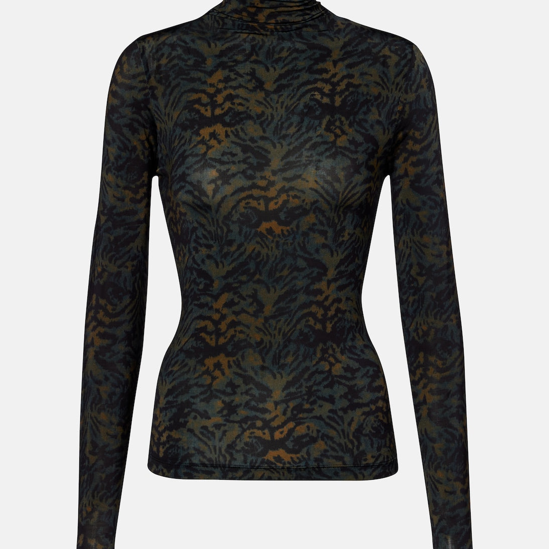 Ulla Johnson - Aurelia printed jersey turtleneck top