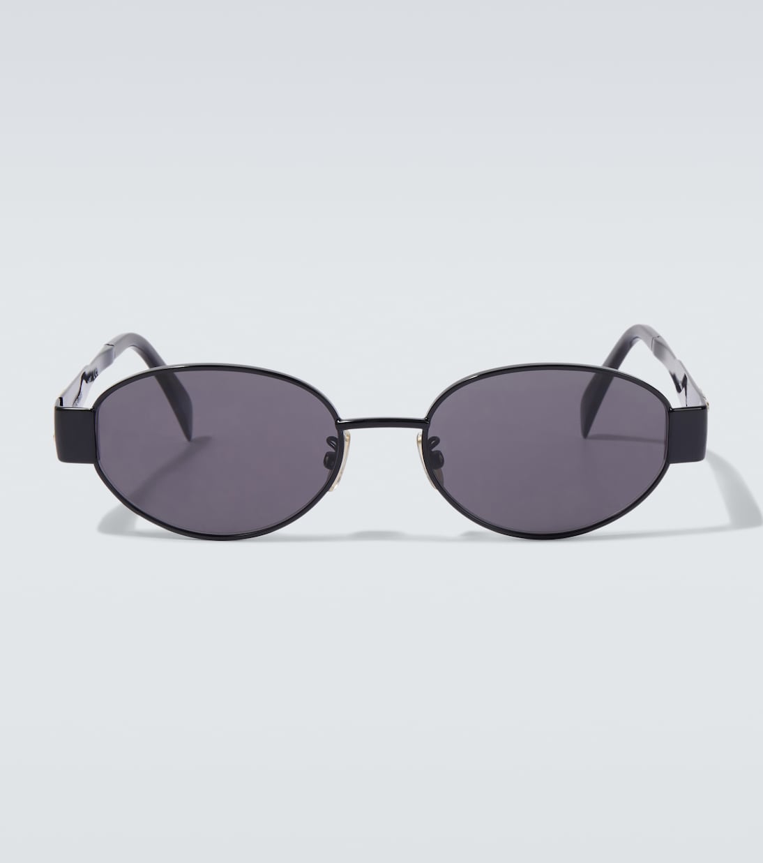 Celine Eyewear - Triomphe Metal 01 oval sunglasses