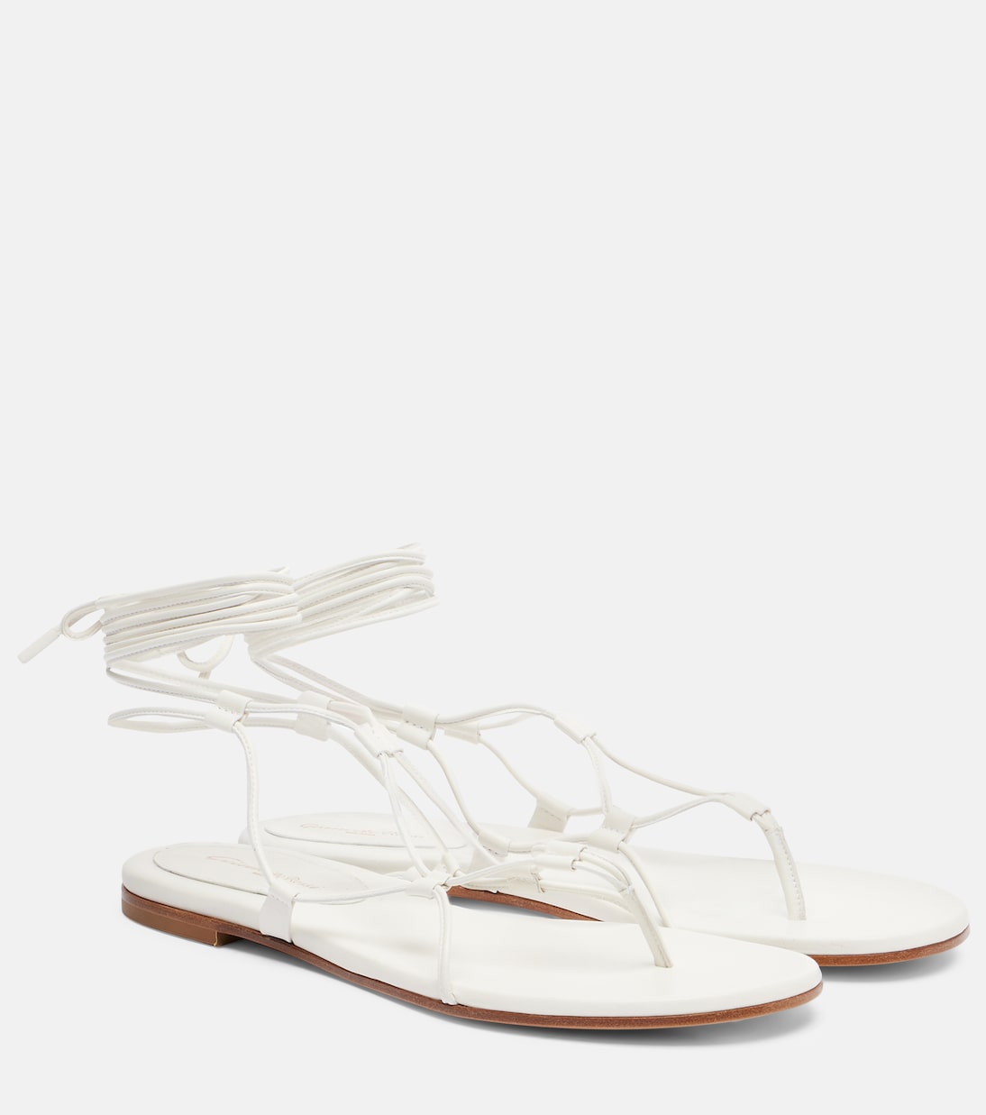 Gianvito Rossi - Leather gladiator sandals