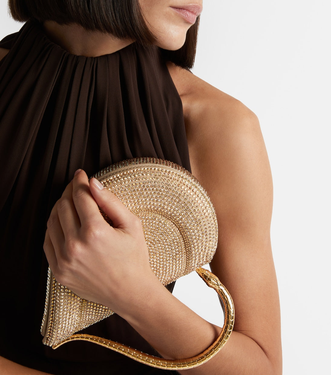 Bvlgari - Serpentine Small embellished top-handle bag