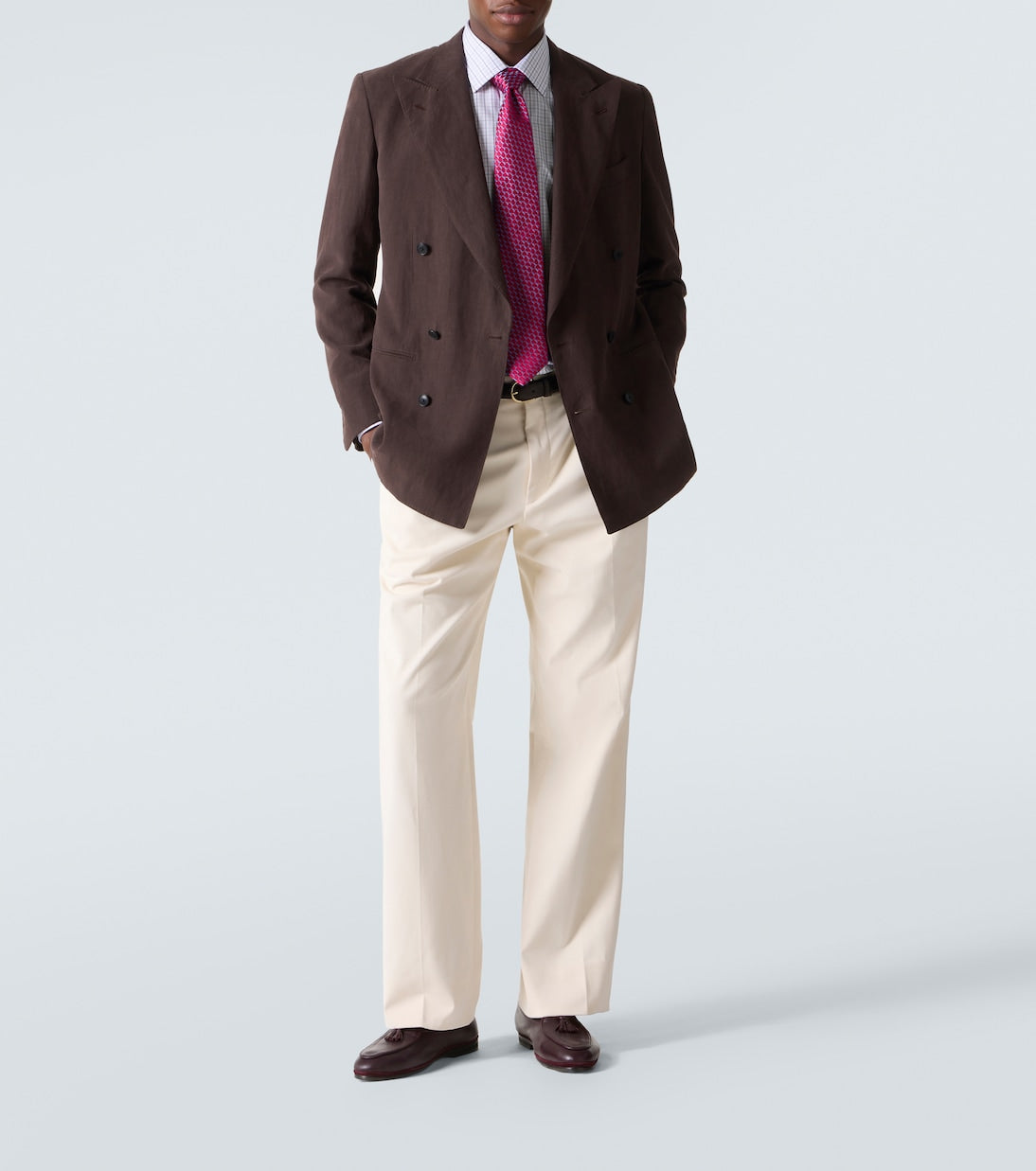 Charvet - Checked cotton poplin shirt