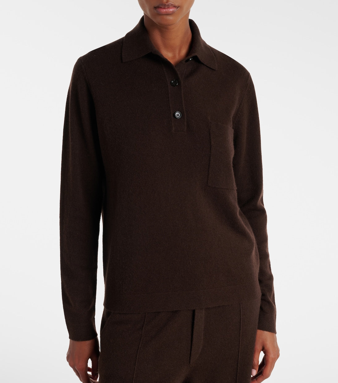 Jardin des Orangers - Wool and cashmere polo sweater