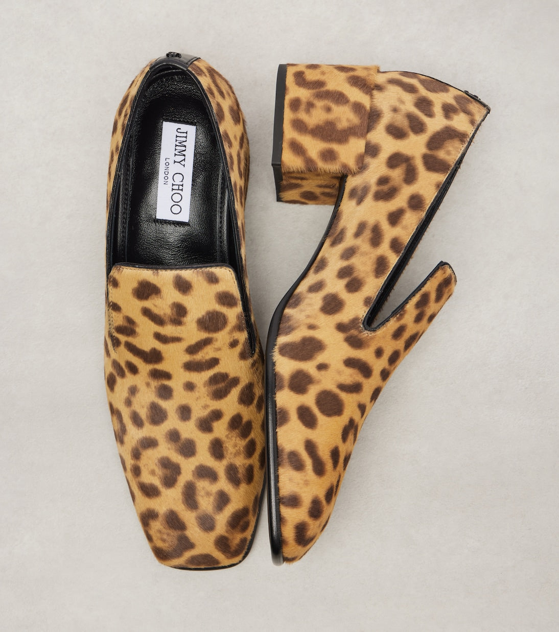 Jimmy Choo - Eliot Slipper 45 leopard-print calf hair pumps