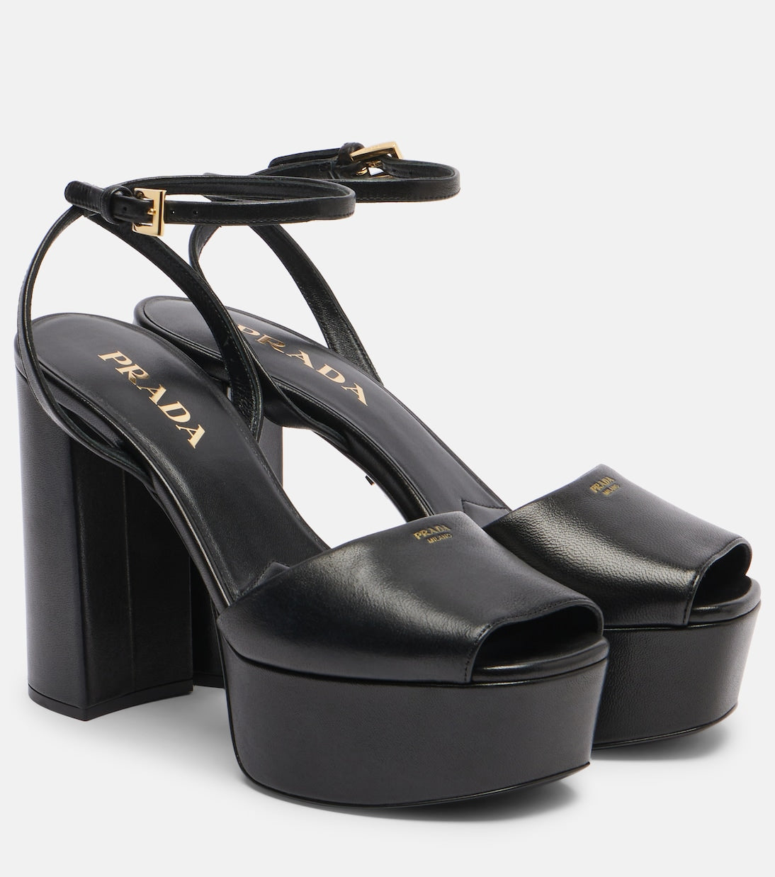 Prada - Leather platform sandals