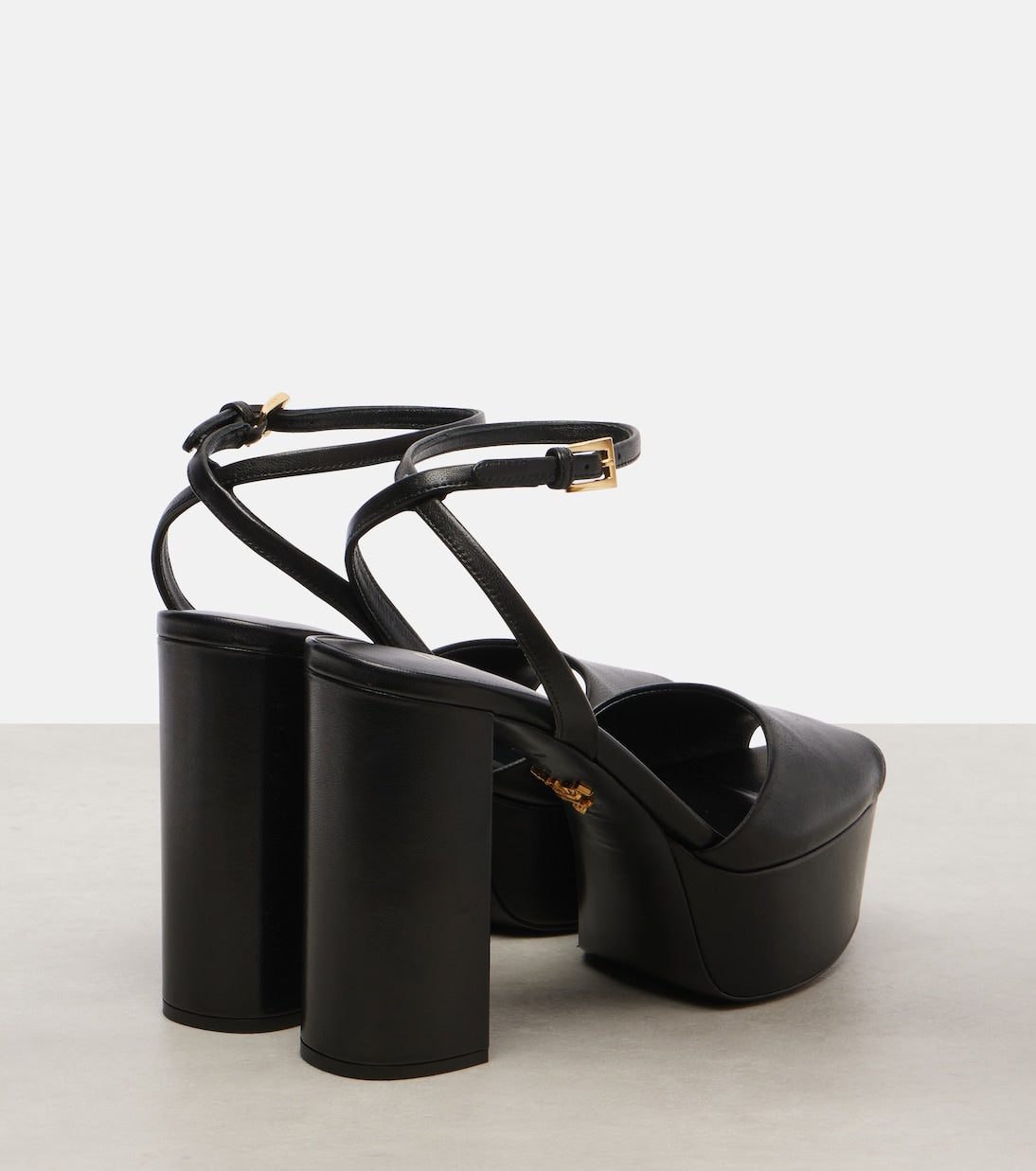 Prada - Leather platform sandals