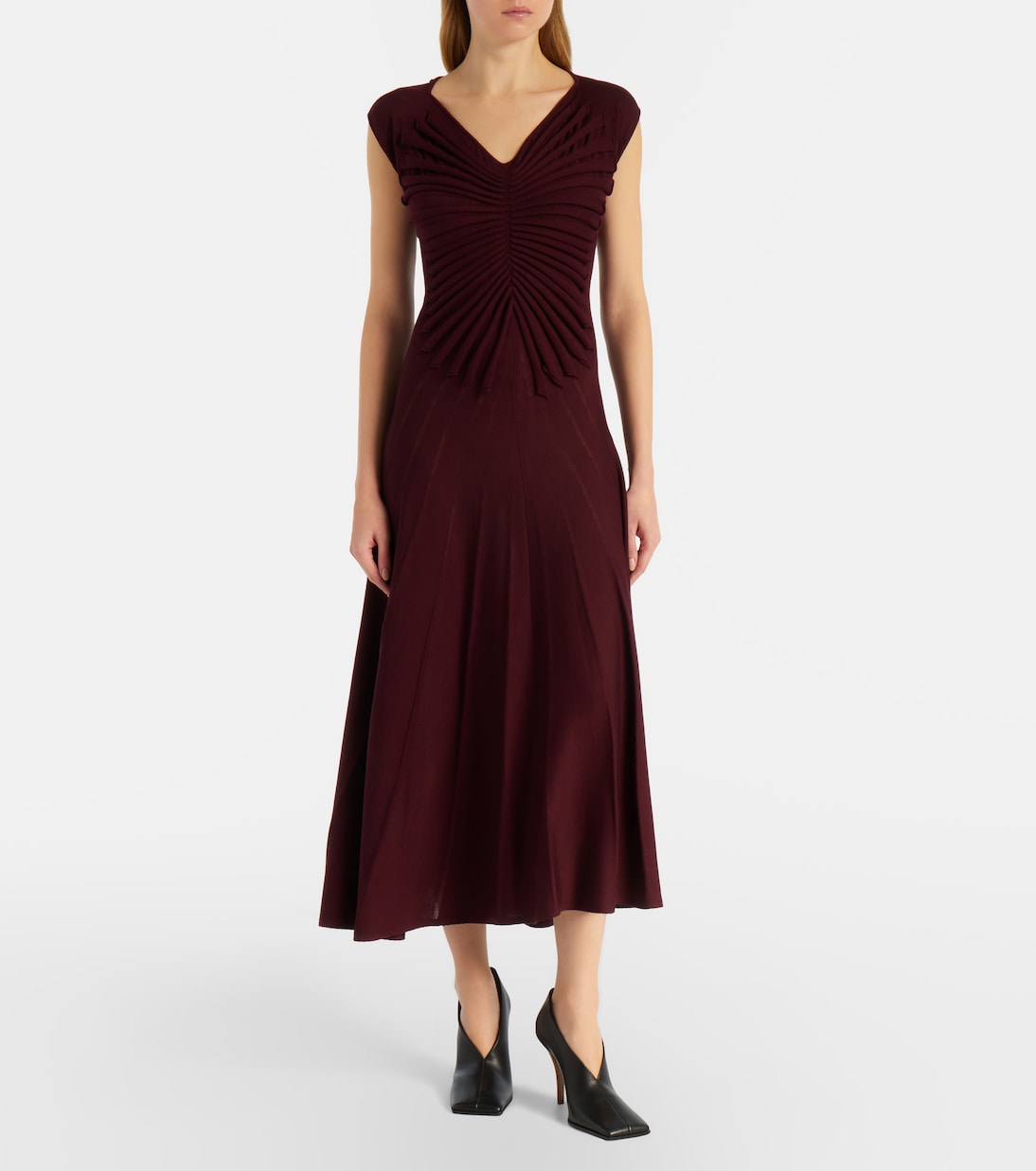 Alaïa - Virgin wool midi dress