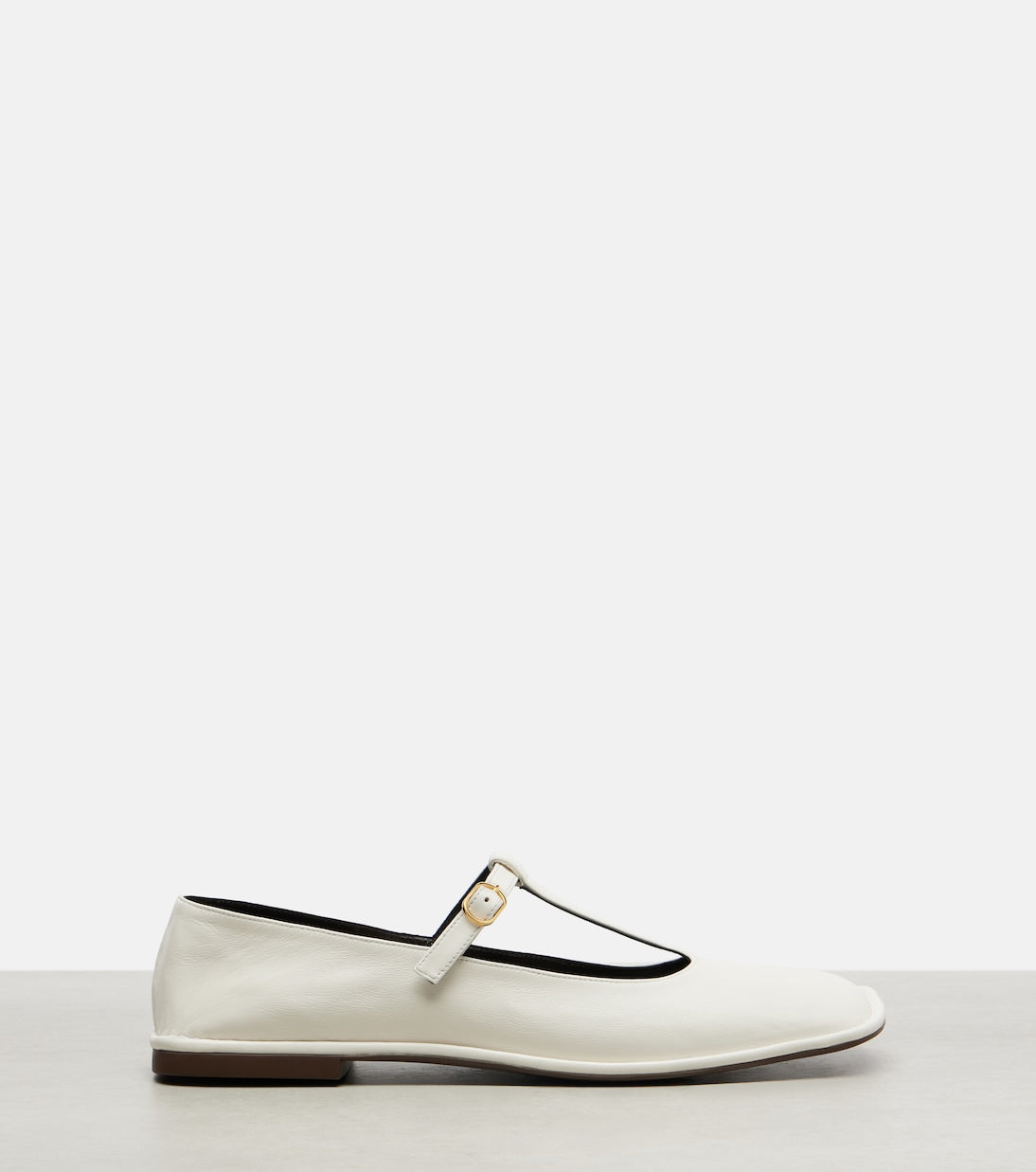 The Row - Square leather ballet flats