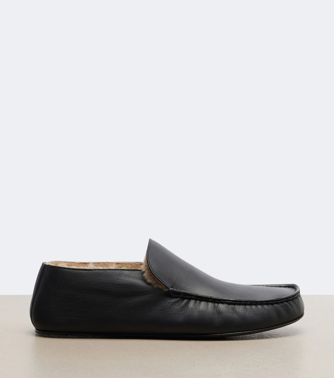 The Row - Leo shearling-lined leather loafers