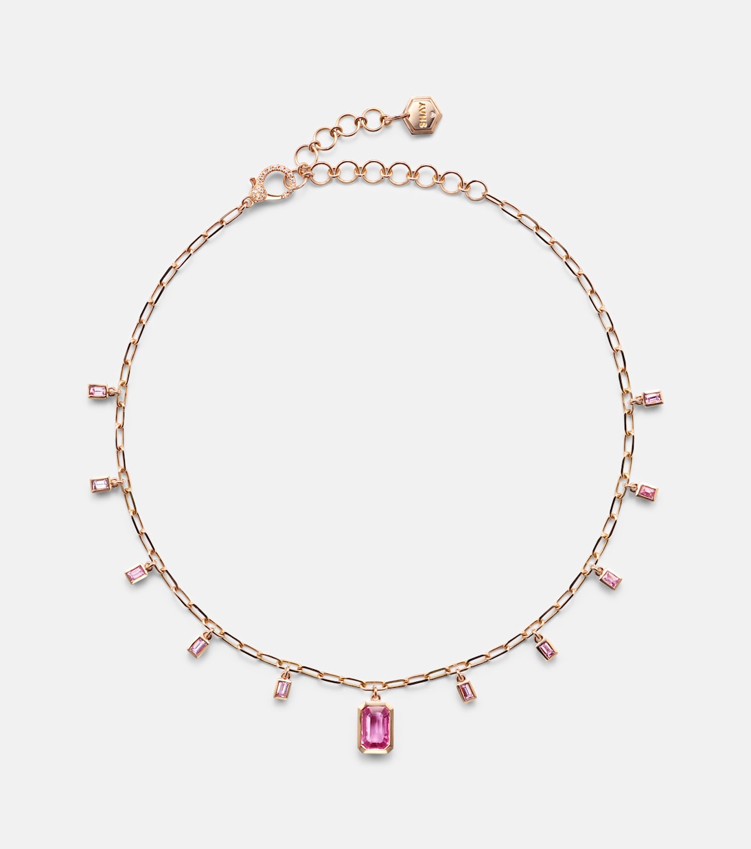 Shay Jewelry - 18kt rose gold choker with sapphires