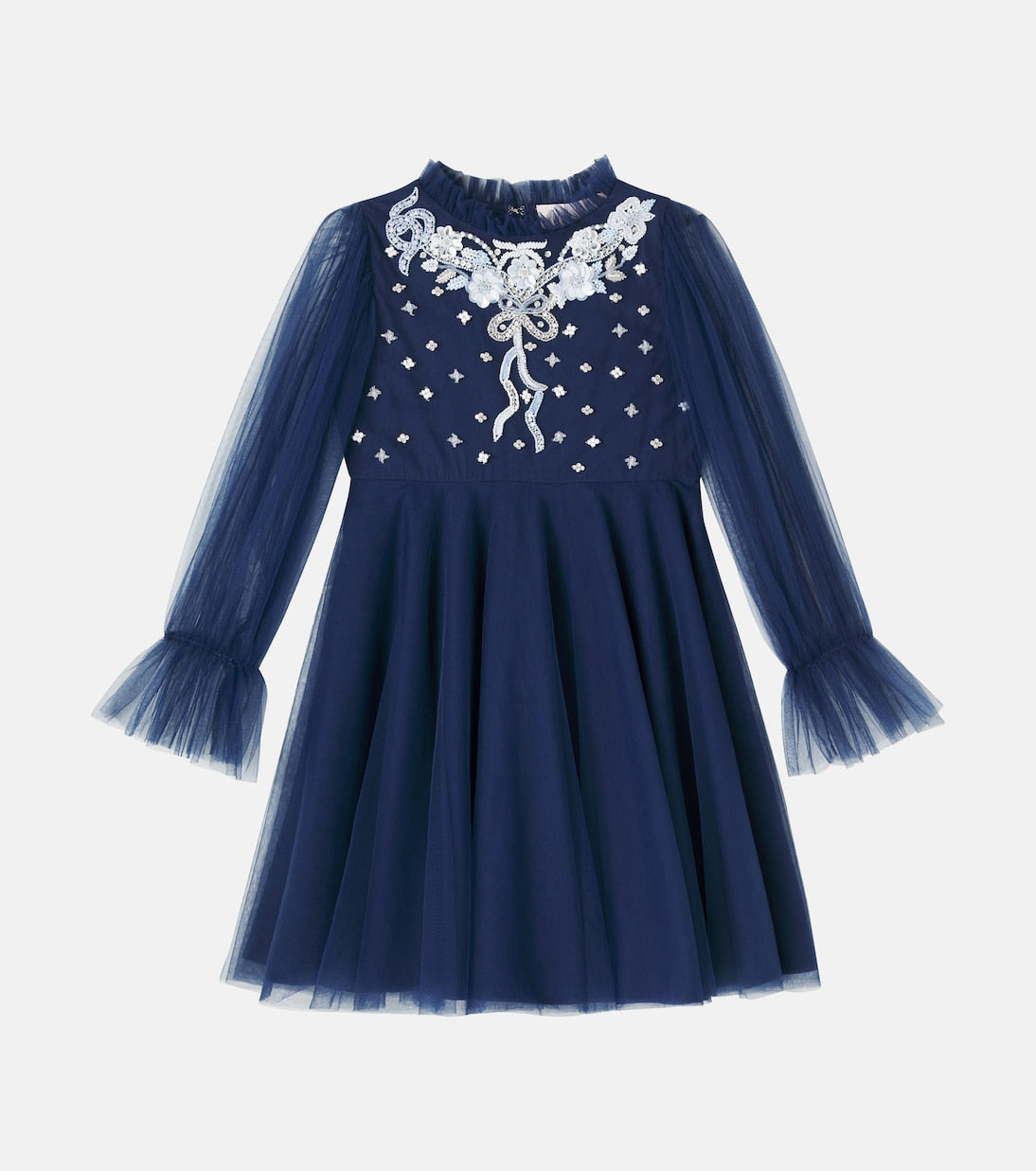 Tutu Du Monde - Rosy Ribbons embellished tulle dress
