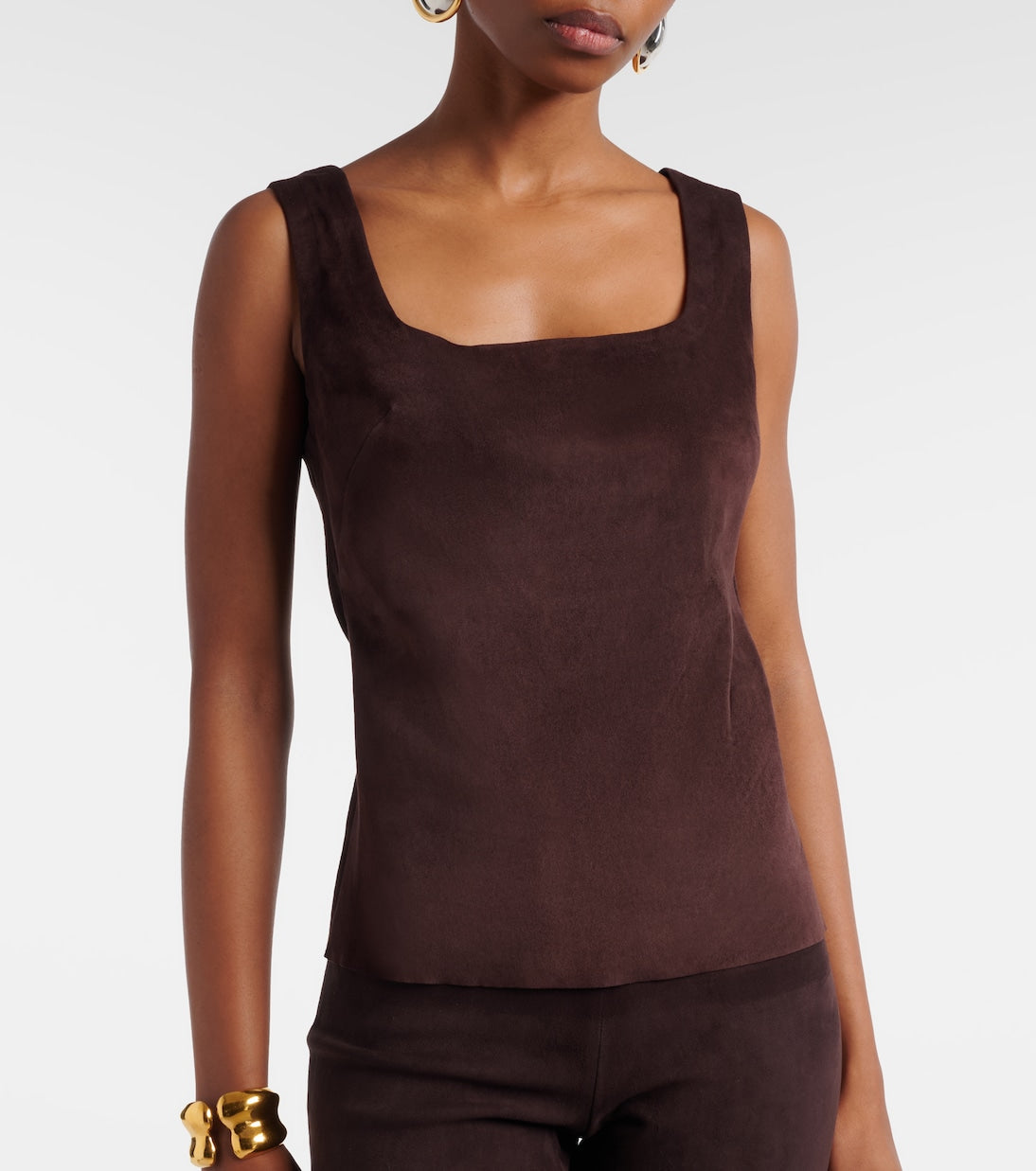 Stouls - Edie suede tank top