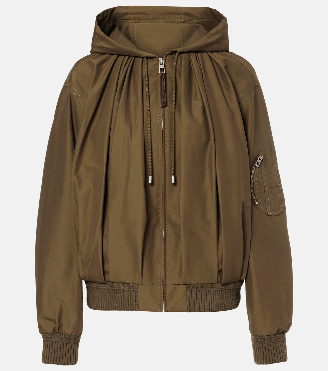 Loewe - Gathered cotton-blend jacket