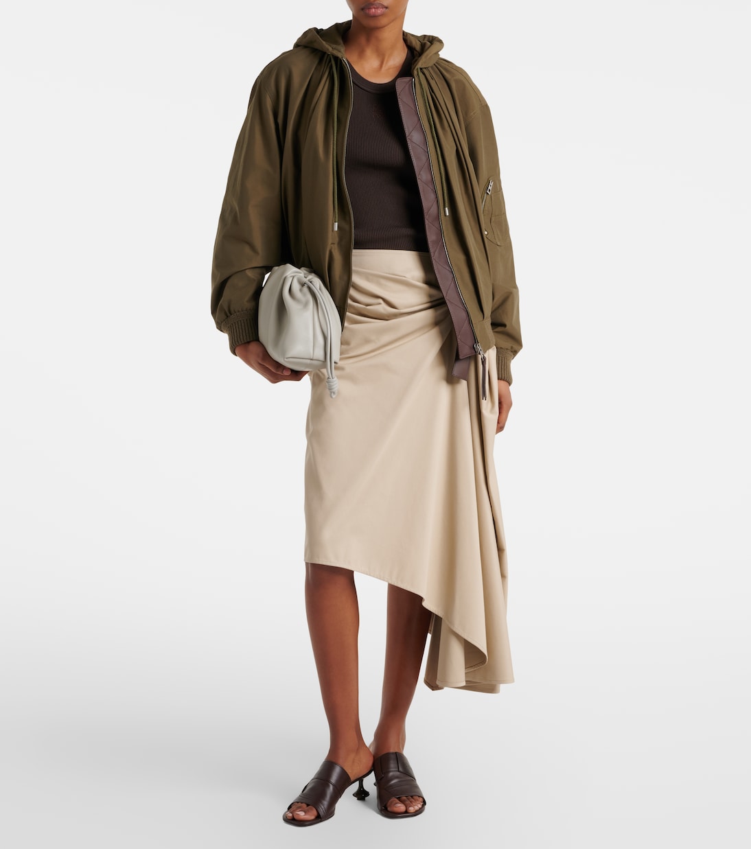 Loewe - Gathered cotton-blend jacket