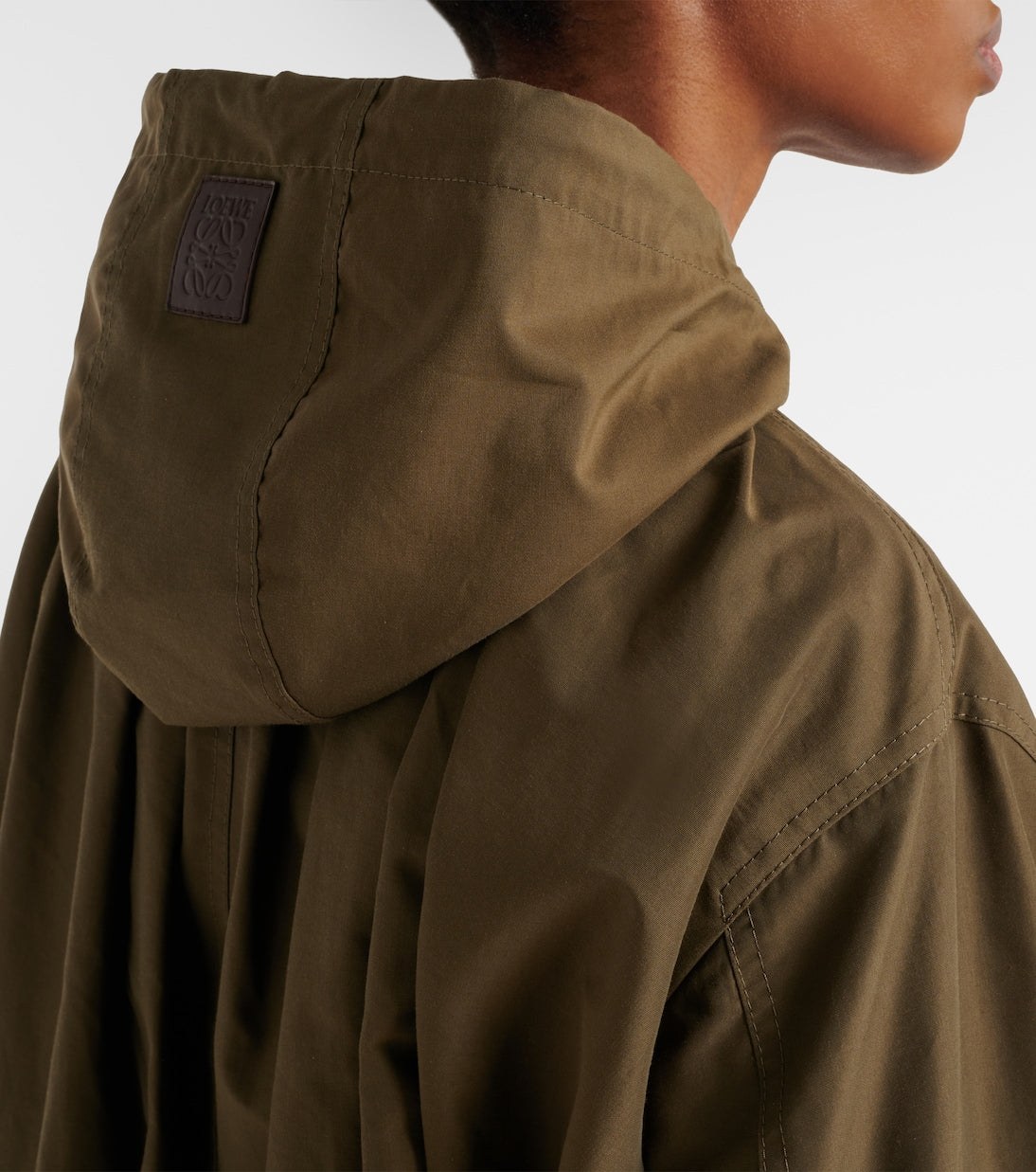 Loewe - Gathered cotton-blend jacket