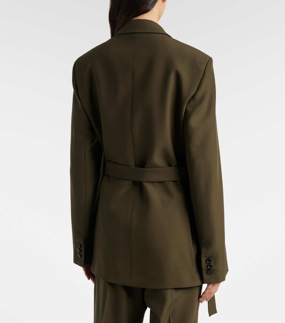Loewe - Belted wool blazer