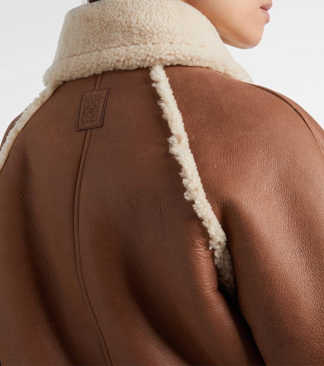 Loewe - Shearling-trimmed leather blouson