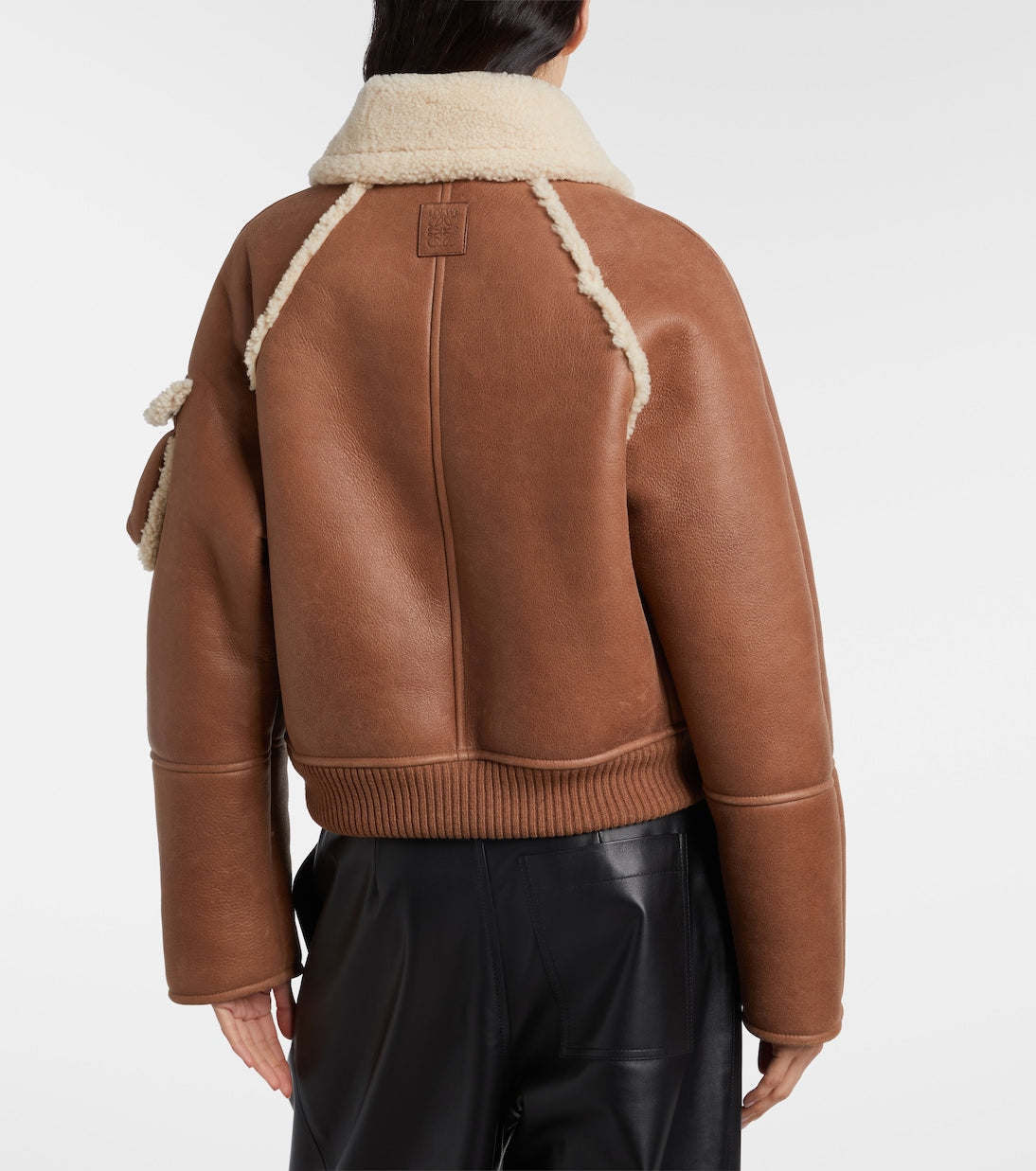 Loewe - Shearling-trimmed leather blouson