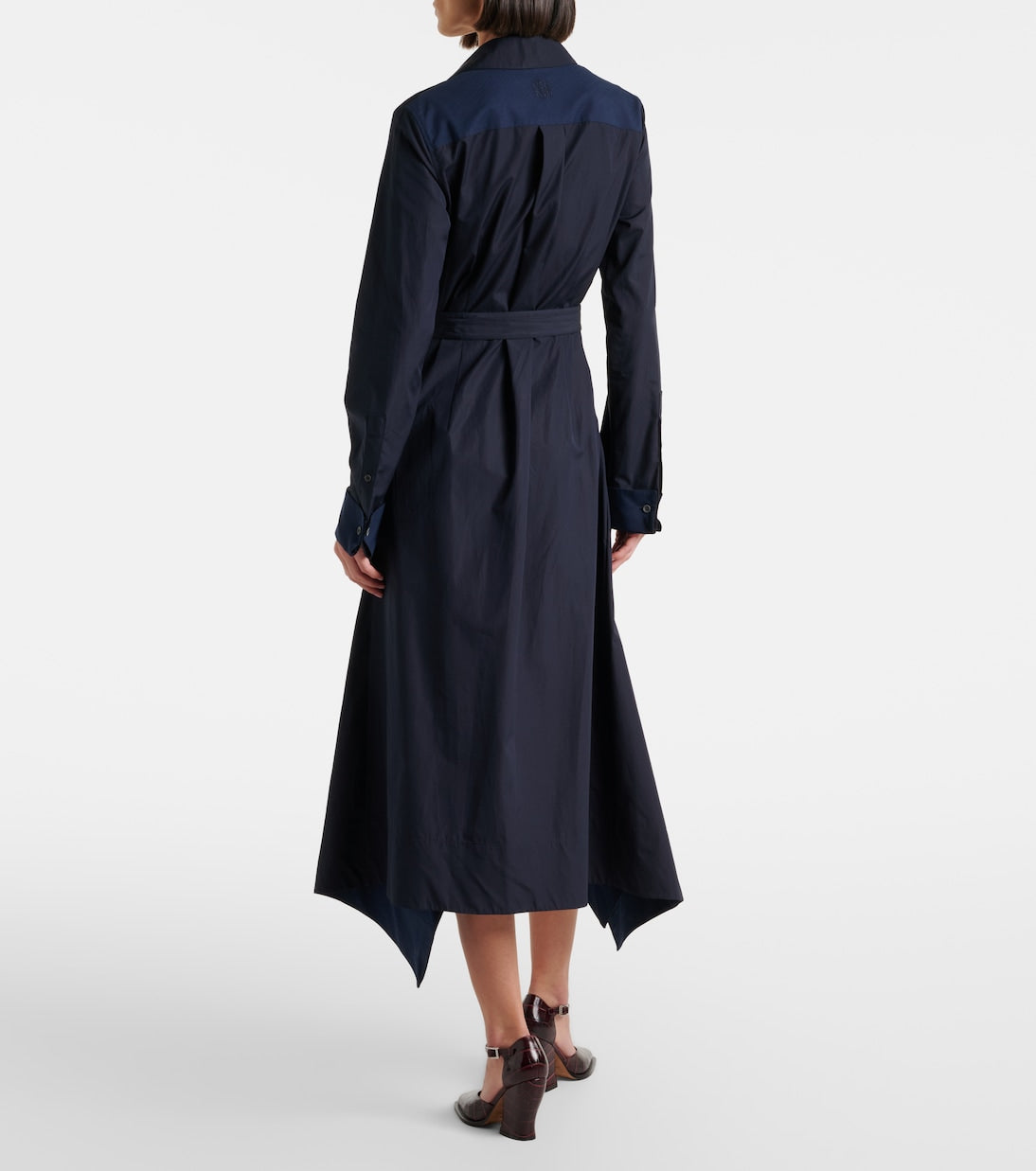 Loewe - Draped cotton wrap dress