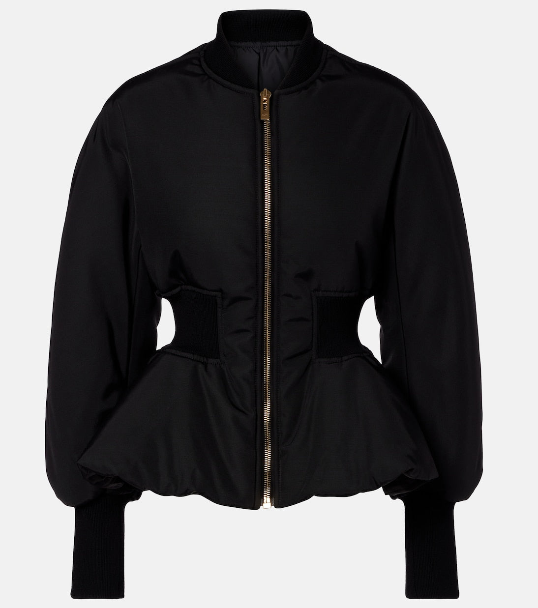 Alaïa - Peplum bomber jacket