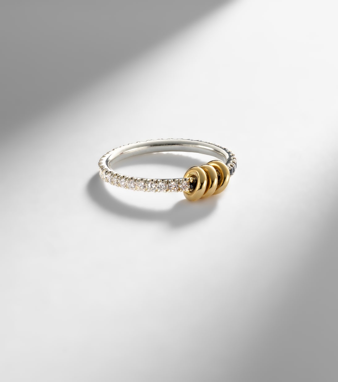Spinelli Kilcollin - Sirius Eclipse 18kt gold and sterling silver ring with diamonds