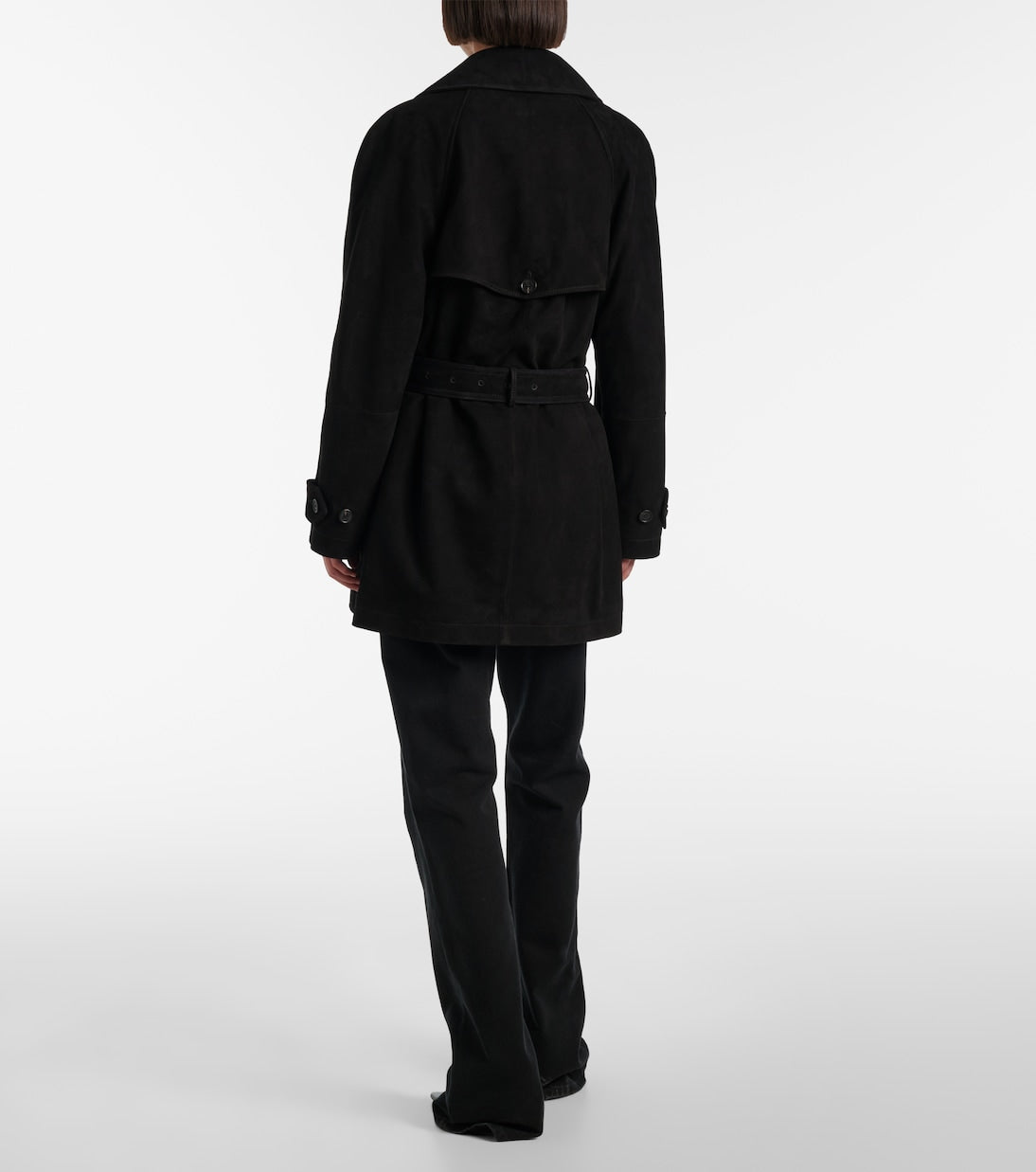 Balenciaga - Suede trench coat