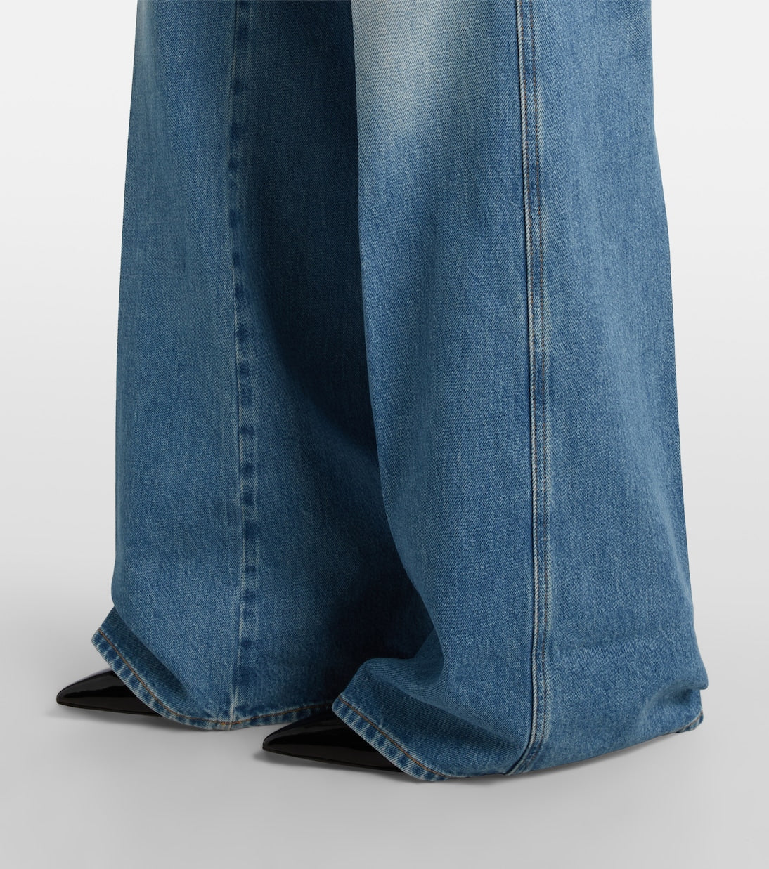 Gucci - Horsebit mid-rise flared jeans