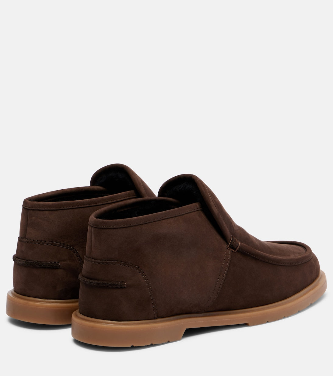 Yves Salomon - Shearling-lined suede ankle boots