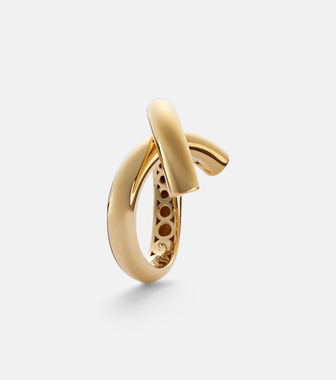 Engelbert - Cross Loop Medium 18kt gold ring