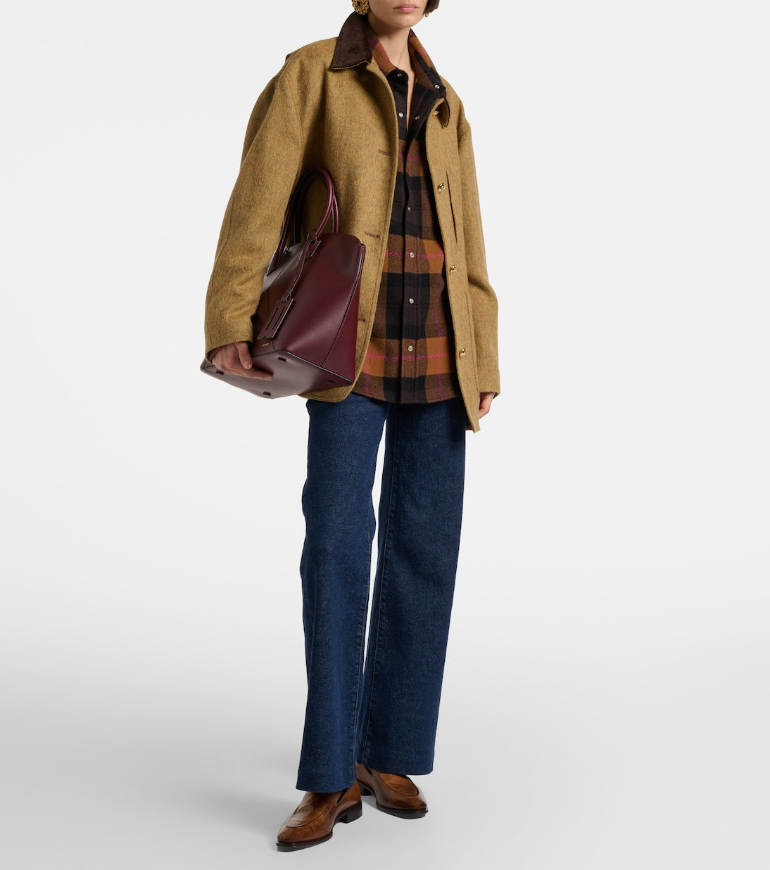 Frame - Refined high-rise wide-leg jeans