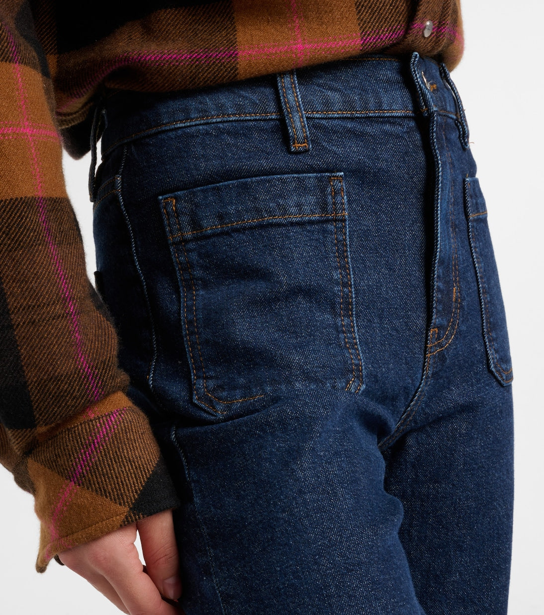 Frame - Refined high-rise wide-leg jeans