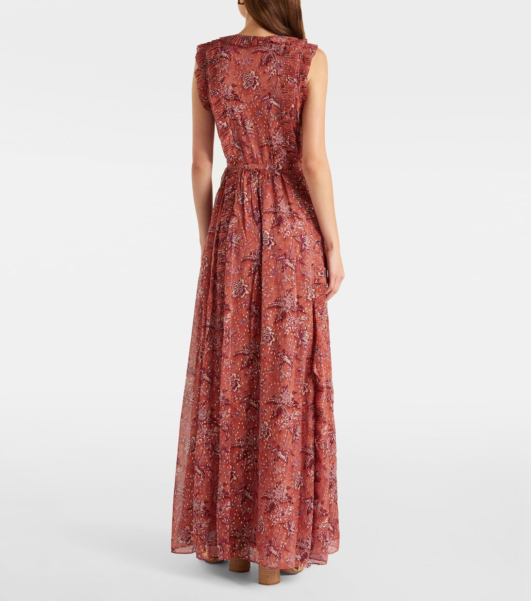 Ulla Johnson - Aida ruffled silk-blend chiffon maxi dress