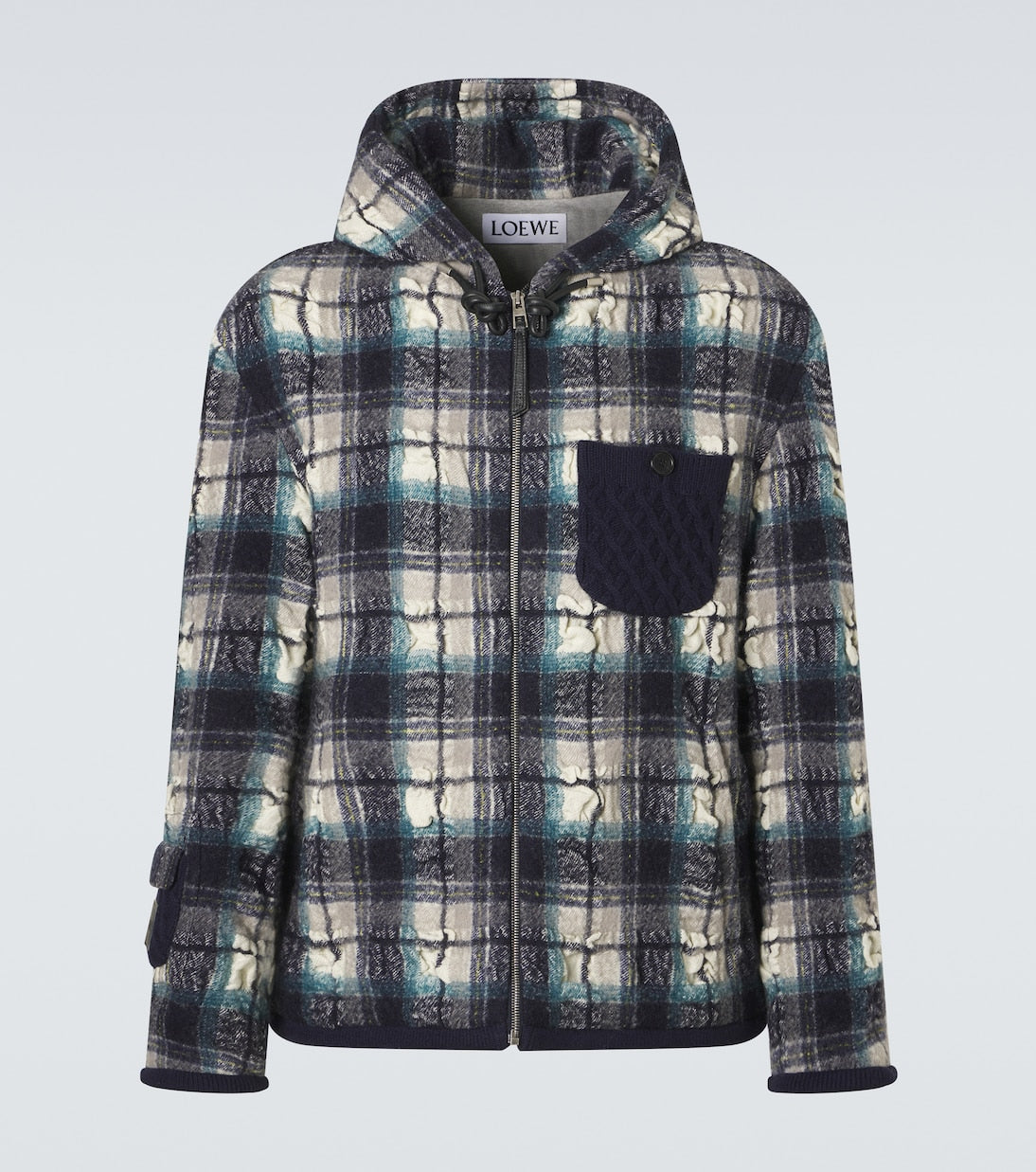 Loewe - Plaid wool and linen jacket