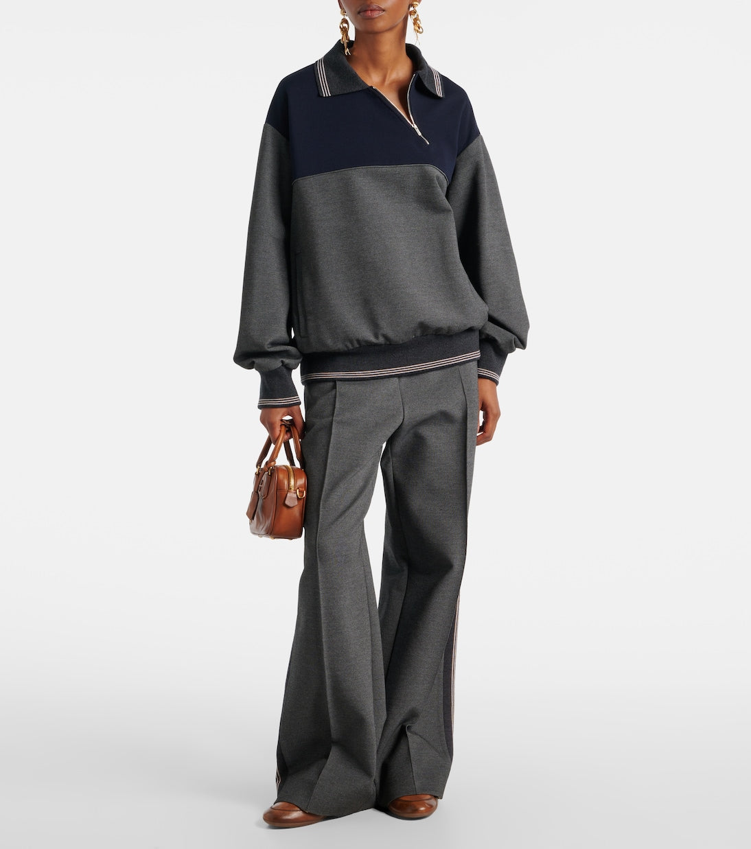 Miu Miu - Logo leather sneakers