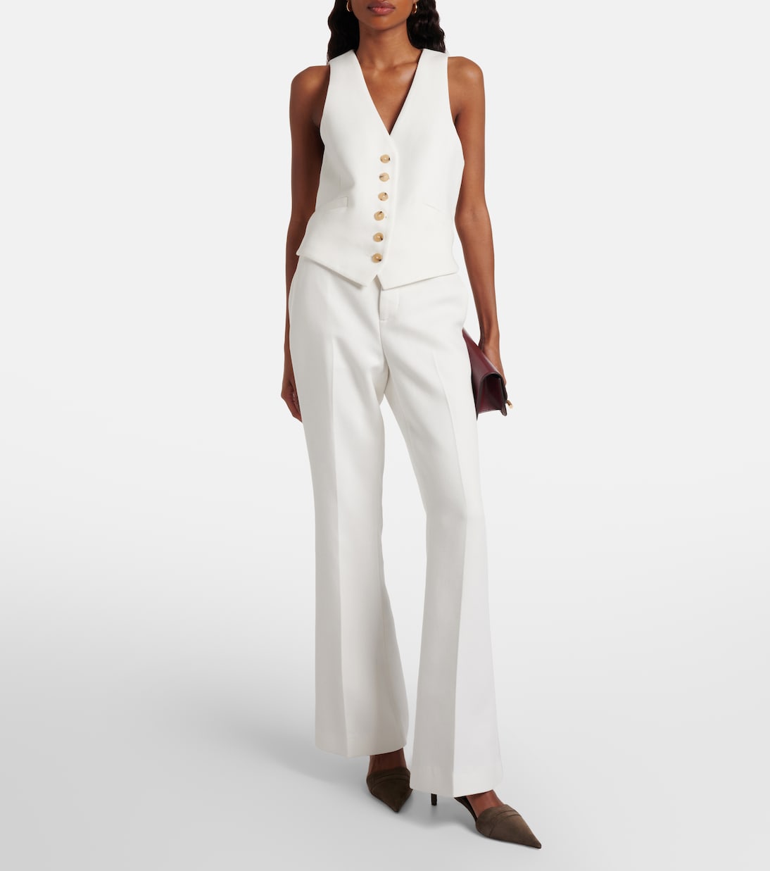 Vince - Mid-rise flared pants