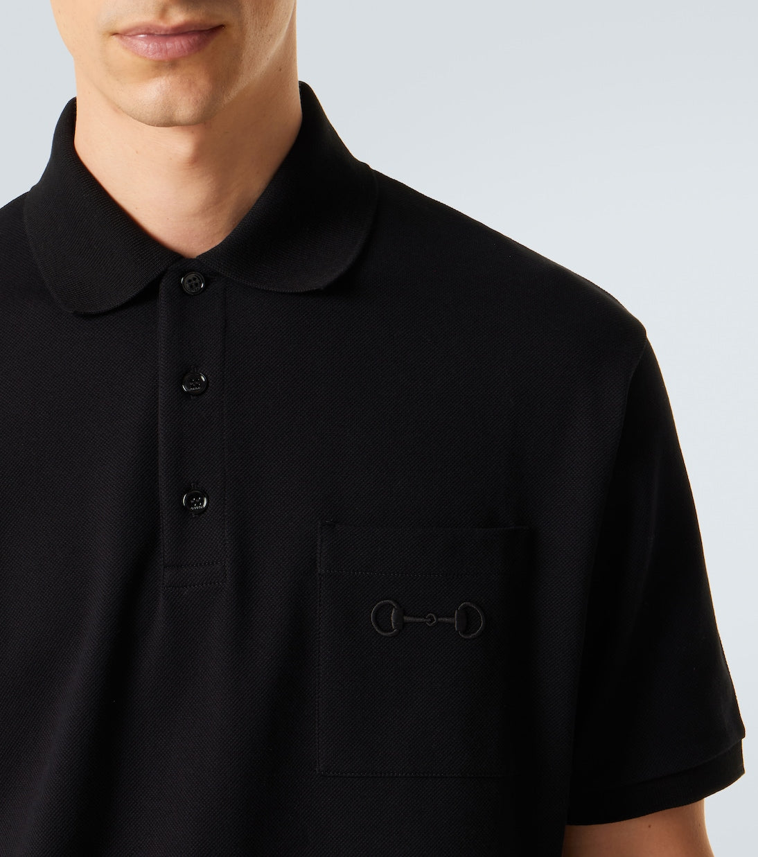 Gucci - Horsebit cotton-blend piqué polo shirt