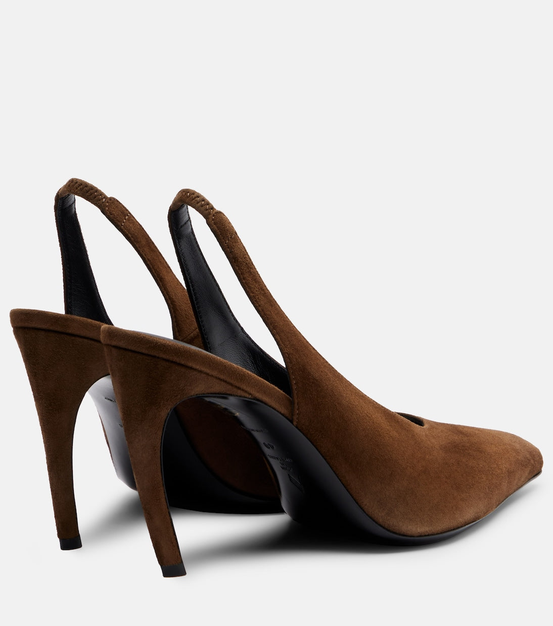 The Attico - Viper suede slingback pumps