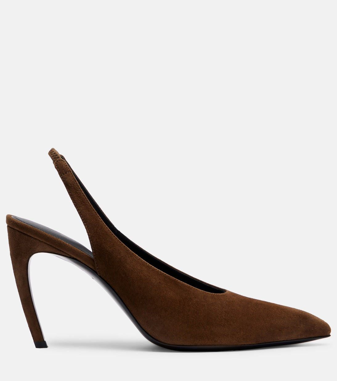 The Attico - Viper suede slingback pumps