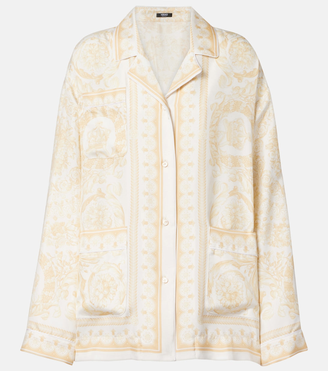 Versace - Barocco silk twill shirt