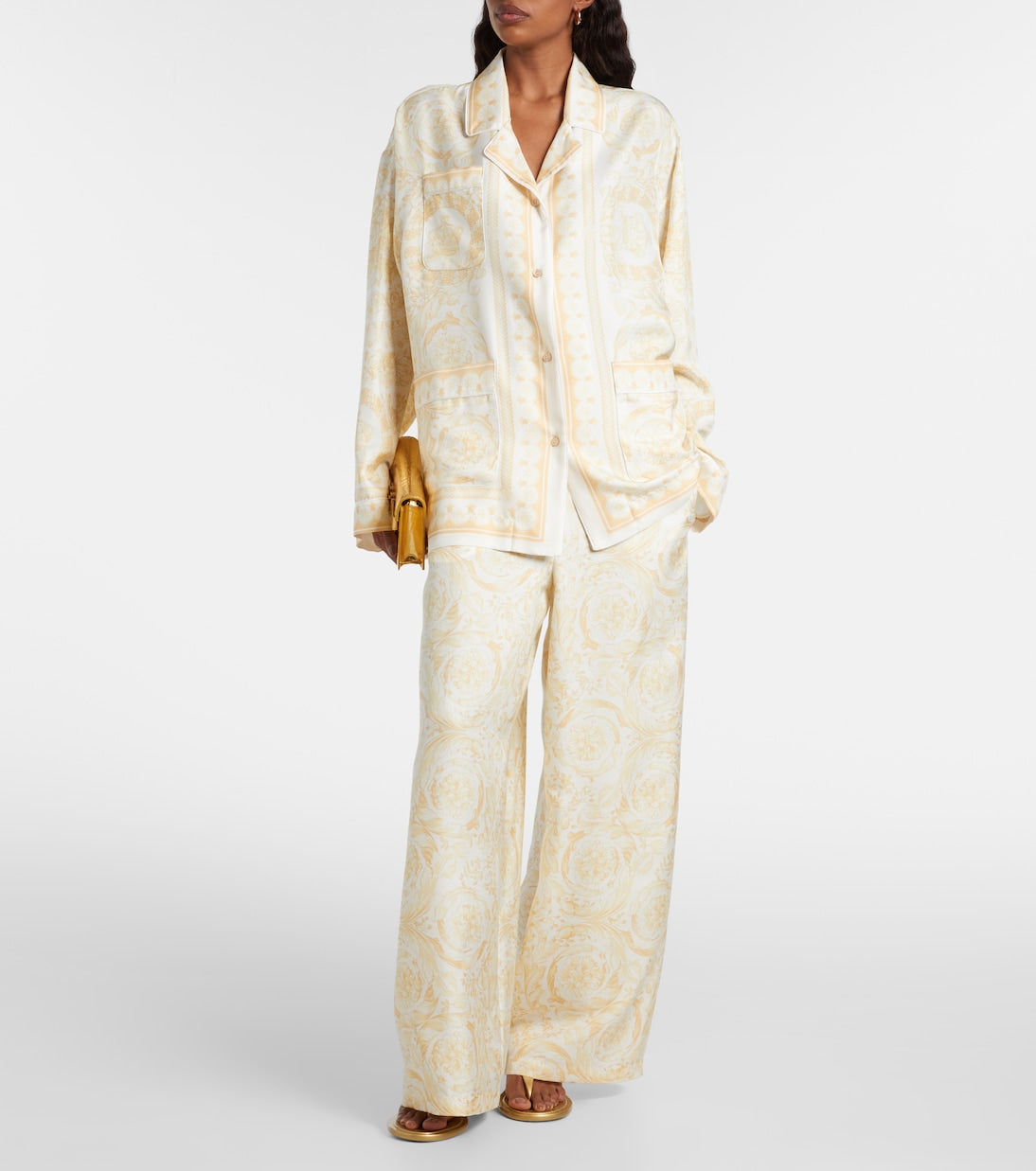 Versace - Barocco silk twill shirt