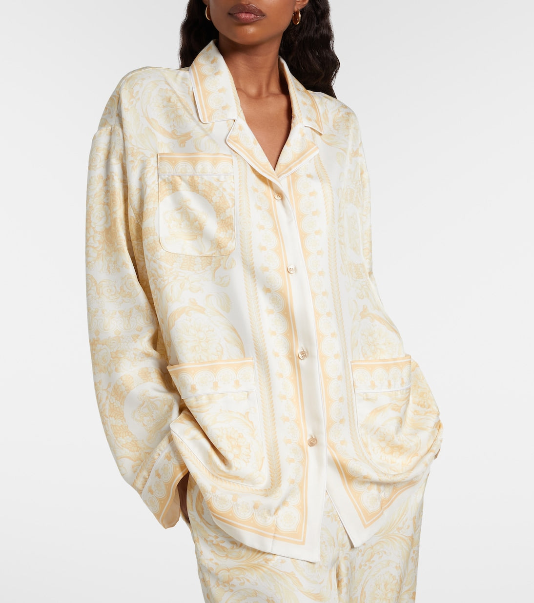 Versace - Barocco silk twill shirt