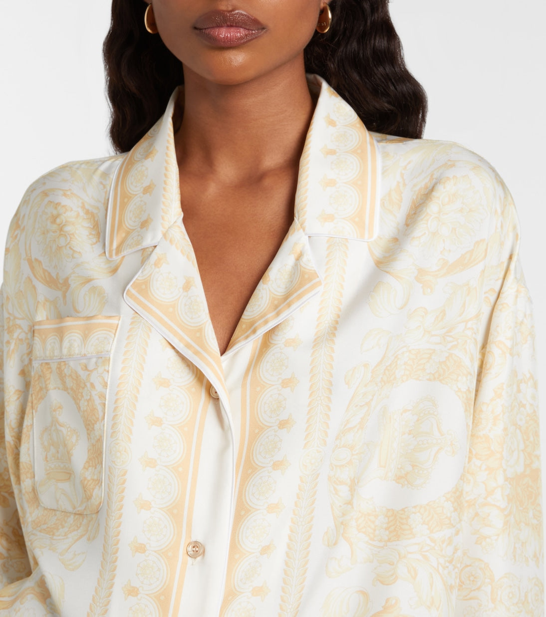 Versace - Barocco silk twill shirt