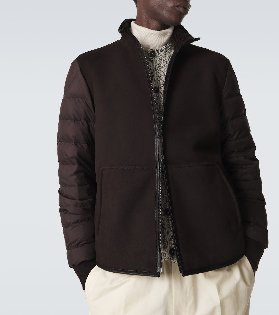 Moncler - Reversible shearling down jacket