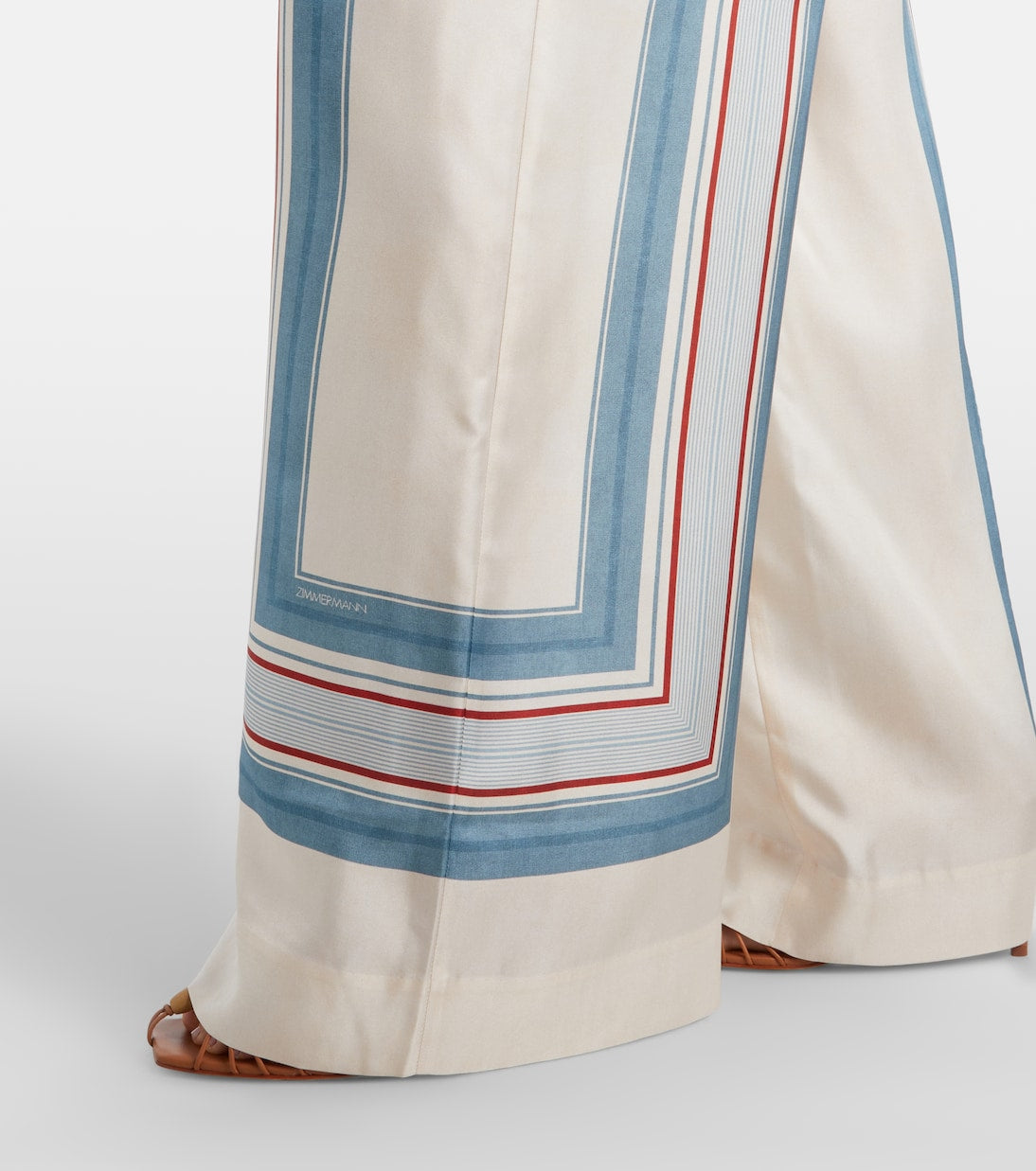 Zimmermann - Striped silk palazzo pants