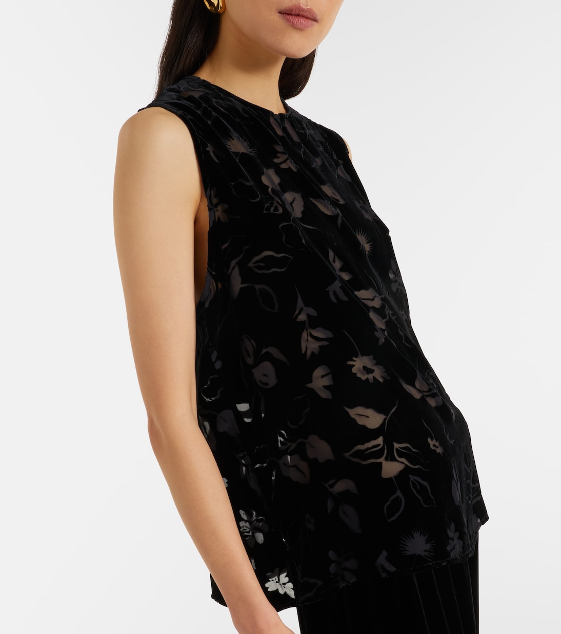 Asceno - Trento devoré velvet top