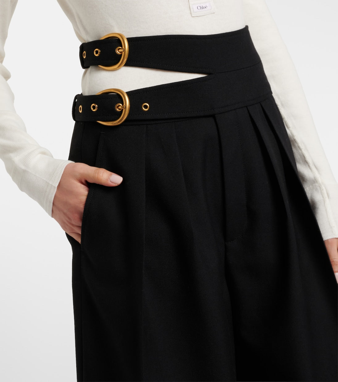Chloé - Virgin wool shorts